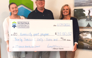 Golf Check 2022 - Winona Community Foundation