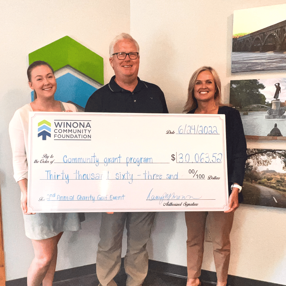 Golf Check 2022 - Winona Community Foundation