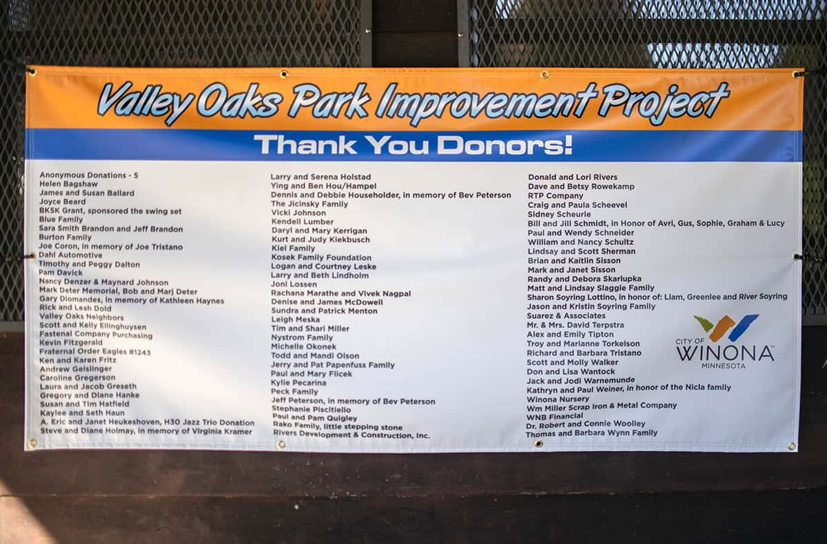 Valley Oaks Playground 5 - Winona Community Foundation