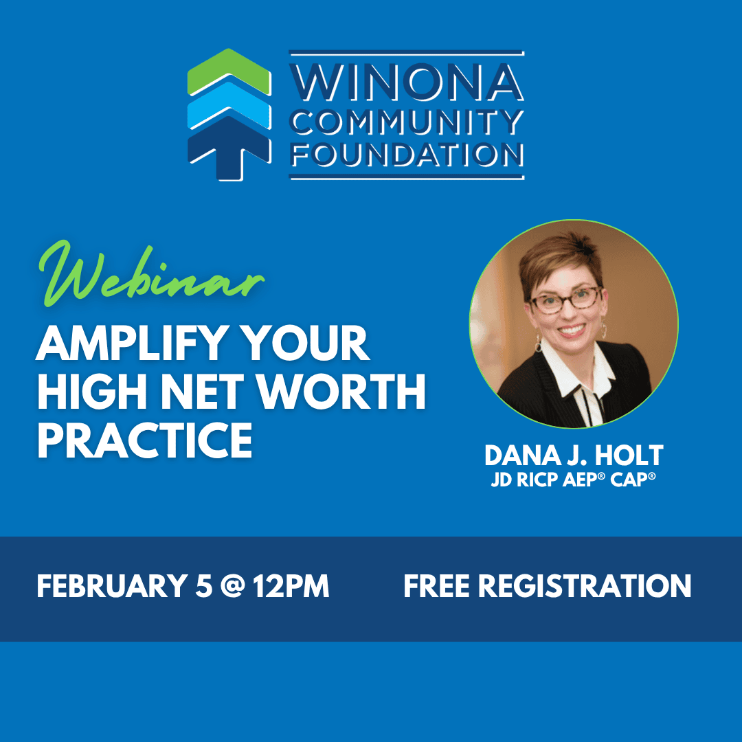 Webinar – Dana Holt (1) Webinar Dana Holt 1 - Winona Community Foundation